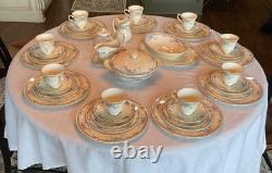 Royal Doulton Juliet Fine English Bone China, 9 Dinner 5 Pc Set plus serving pcs