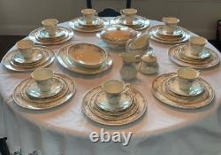 Royal Doulton Juliet Fine English Bone China, 9 Dinner 5 Pc Set plus serving pcs
