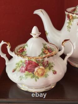 Royal Doulton Old Country Roses 3 Piece Bone China Tea Set Mint in Box