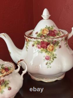 Royal Doulton Old Country Roses 3 Piece Bone China Tea Set Mint in Box