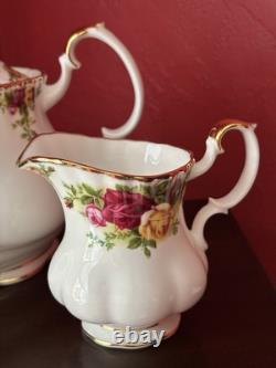 Royal Doulton Old Country Roses 3 Piece Bone China Tea Set Mint in Box