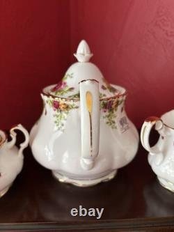 Royal Doulton Old Country Roses 3 Piece Bone China Tea Set Mint in Box