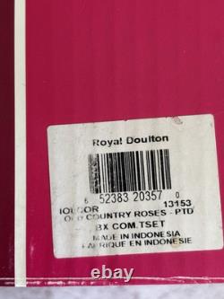 Royal Doulton Old Country Roses 3 Piece Bone China Tea Set Mint in Box