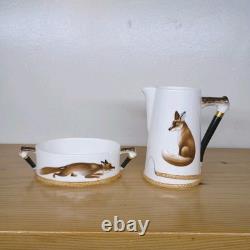 Royal Doulton Reynard The Fox SUGAR BOWL + CREAMER (2pc Set) Bone China England