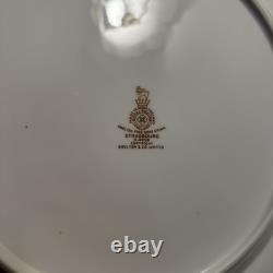 Royal Doulton STRASBOURG WHITE/GOLD/WINE Bone China Set Serves 6 England 32 P
