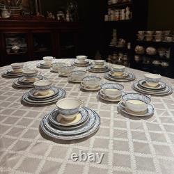 Royal Doulton Tewkesbury Bone China 57pc Set for 9 with Cream Soup Bowls England