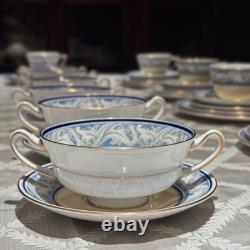 Royal Doulton Tewkesbury Bone China 57pc Set for 9 with Cream Soup Bowls England