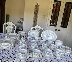 Royal Doulton -The Chelsea Rose H480-England-Dinnerware -7 Pc, 12 Place Setting
