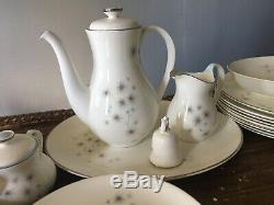 Royal Doulton Thistledown China 49 Pc Set For Platter/coffee/cream/sug England