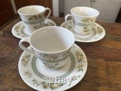 Royal Doulton Tonkin TC1107 13 Pc China Set England Cups Plates Platter VTG