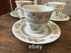 Royal Doulton Tonkin TC1107 13 Pc China Set England Cups Plates Platter VTG