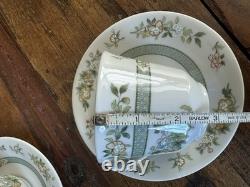 Royal Doulton Tonkin TC1107 13 Pc China Set England Cups Plates Platter VTG