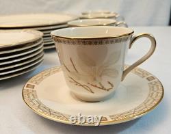 Royal Doulton White Nile Fine China Tableware Set 38 PCS VTG Made In England 70s