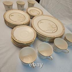 Royal Doulton White Nile Fine China Tableware Set 38 PCS VTG Made In England 70s