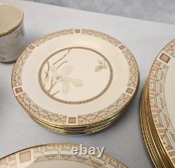 Royal Doulton White Nile Fine China Tableware Set 38 PCS VTG Made In England 70s