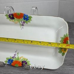 Royal Grafton Bone China Floral Tea Set 7pc Serving Tray Cups Plates England