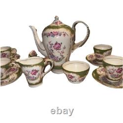 Royal Grafton Canton Fine Bone China Floral Pattern Tea Set 15 Pcs Md England