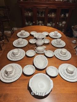 Royal Grafton Royal Garden Bone China 54pc Full Service 8 Place MINT England