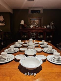 Royal Grafton Royal Garden Bone China 54pc Full Service 8 Place MINT England