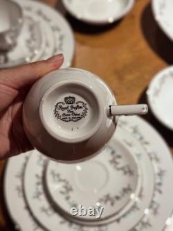 Royal Grafton Royal Garden Bone China 54pc Full Service 8 Place MINT England
