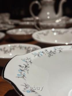 Royal Grafton Royal Garden Bone China 54pc Full Service 8 Place MINT England