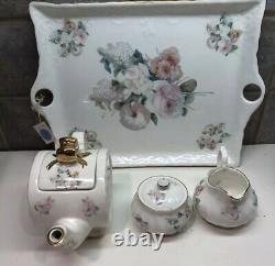 Royal Patrician Tea Set-Teapot-Sugar-Creamer-tray-Plate Fine Bone China England