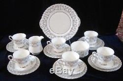 Royal Stafford Harmony Bone China Tea & Dessert Set for 6 21 pcs. England