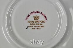 Royal Stafford OLDE ENGLISH GARDEN Bone China Coffee Pot /Cup Saucer Set England