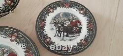 Royal Stafford, Santas Coming to Town China Set for 4 12 pc. Made in England