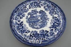 Royal Wessex Churchill Queens England TONQUIN Blue Dinner Plates Set of Twelve