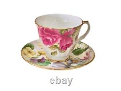 Royal Winchester Bone China Tea cup Set of 12 Flower Berries Design England