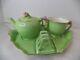 Royal Winton Green Grimwades Rosebud China Breakfast Set