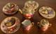 Royal Worcester 1951 Miniature Orchard Fruit Bone China Tea Set 9 Pieces