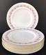 Royal Worcester Bala Pink Dinner Plates 10 3/4 Bone China Set Of 8 England