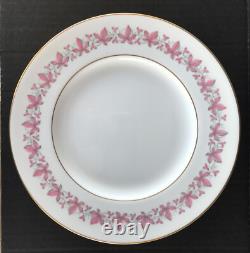 Royal Worcester Bala Pink Dinner Plates 10 3/4 Bone China Set Of 8 England