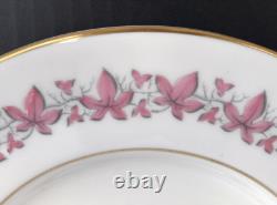 Royal Worcester Bala Pink Dinner Plates 10 3/4 Bone China Set Of 8 England
