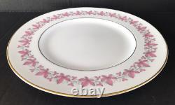 Royal Worcester Bala Pink Dinner Plates 10 3/4 Bone China Set Of 8 England