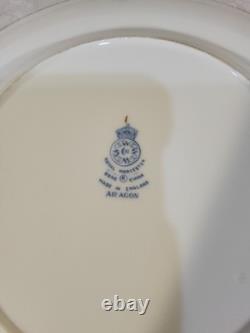 Royal Worcester Blue Aragon China Dinnerware, Set 5 Pc Per Person Service 8