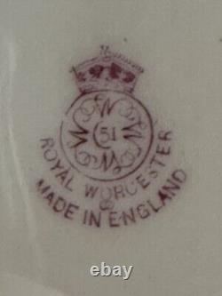 Royal Worcester Bone China Plates Set-3 Made In England 1932