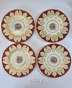 Royal Worcester Bone China Plates Set Of 4 Made In England