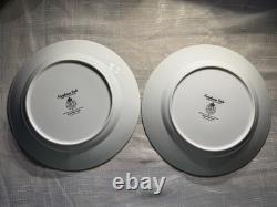 Royal Worcester Evesham Vale 12-Piece Porcelain Dinnerware Set Green Rim MINT