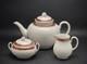 Royal Worcester Fine Bone China Tea Set 5 Cups Teapot Sugar Bowl Creamer England
