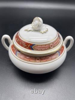 Royal Worcester Fine Bone China Tea Set 5 Cups Teapot Sugar Bowl Creamer England