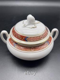 Royal Worcester Fine Bone China Tea Set 5 Cups Teapot Sugar Bowl Creamer England