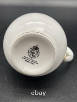 Royal Worcester Fine Bone China Tea Set 5 Cups Teapot Sugar Bowl Creamer England