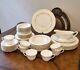 Royal Worcester GOLD CHANTILLY fine bone china dinner set for 56 made in England