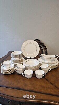 Royal Worcester GOLD CHANTILLY fine bone china dinner set for 56 made in England