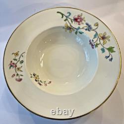 Royal Worcester Hampton Court 8 rim soup bowls Set of 6 bone china England