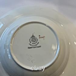 Royal Worcester Hampton Court 8 rim soup bowls Set of 6 bone china England
