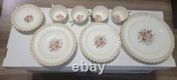 Royal Worcester Kempsey Z1962 Bone China 16pc Dinner Set, 4 Settings